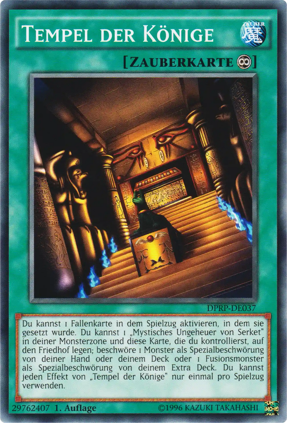 Tempel der Könige Yu-Gi-Oh! Karte DPRP-DE037 Common
