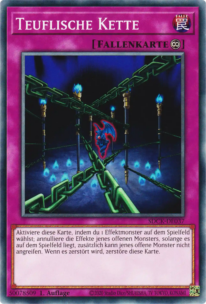 Teuflische Kette Yu-Gi-Oh! Karte SDCK-DE037 Common