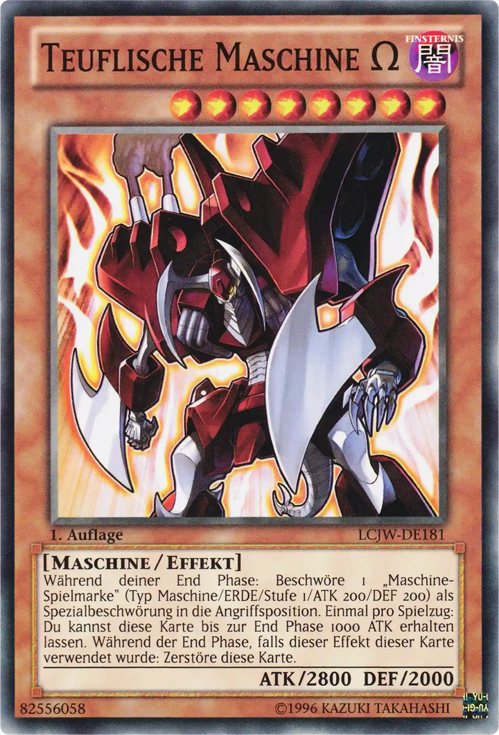 Teuflische Maschine Ω Yu-Gi-Oh! Karte LCJW-DE181 Common