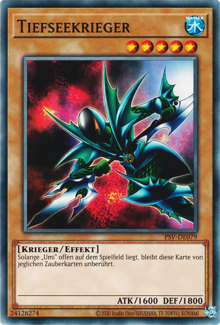 Tiefseekrieger Yu-Gi-Oh! Karte PSV-DE079 Common