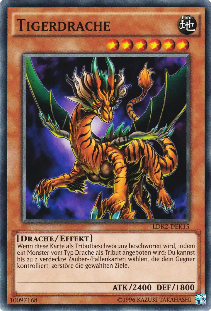 Tigerdrache Yu-Gi-Oh! Karte LDK2-DEK15 Common