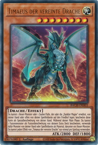 Timaeus der vereinte Drache Yu-Gi-Oh! Karte BACH-DE003 Ultra Rare
