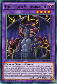 Tödlicher Virusdrache Yu-Gi-Oh! Karte LEDD-DEA37 Common