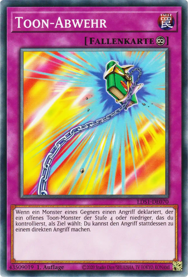 Toon-Abwehr Yu-Gi-Oh! Karte LDS1-DE070 Common