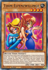Toon-Elfenzwillinge Yu-Gi-Oh! Karte LDS1-DE059 Common