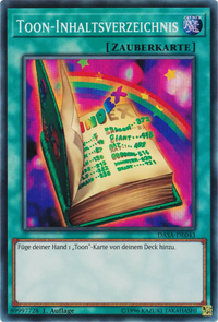 Toon-Inhaltsverzeichnis Yu-Gi-Oh! Karte DASA-DE043 Super Rare