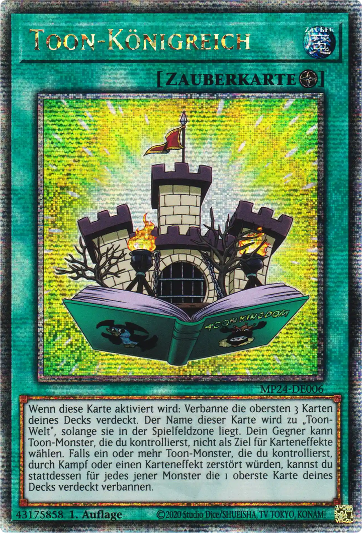 Toon-Königreich Yu-Gi-Oh! Karte MP24-DE006 Quarter Century Secret Rare