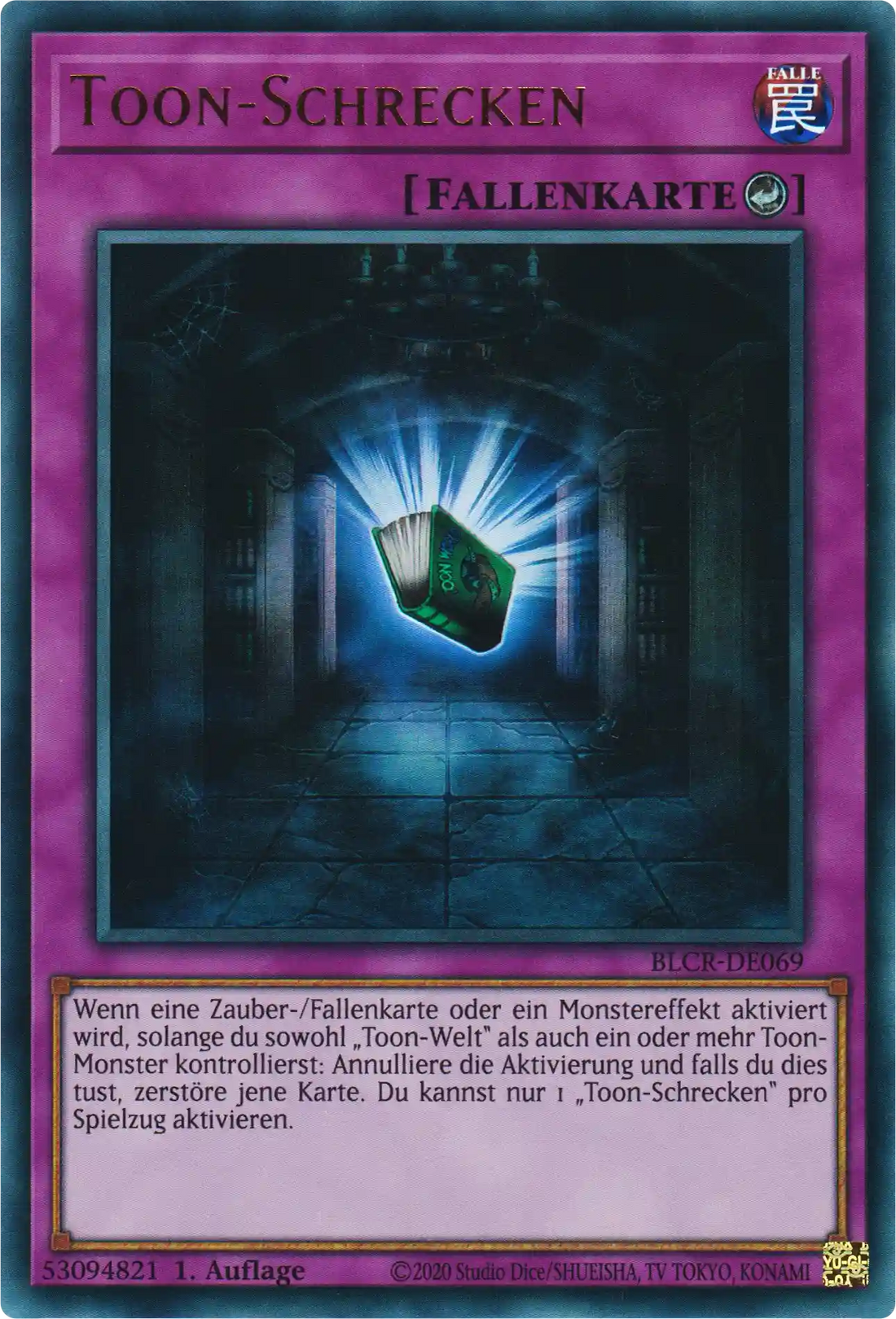 Toon-Schrecken Yu-Gi-Oh! Karte BLCR-DE069 Ultra Rare