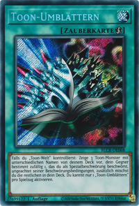 Toon-Umblättern Yu-Gi-Oh! Karte BLCR-DE068 Secret Rare