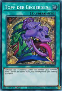 Topf der Begierden Yu-Gi-Oh! Karte RA01-DE056 Secret Rare