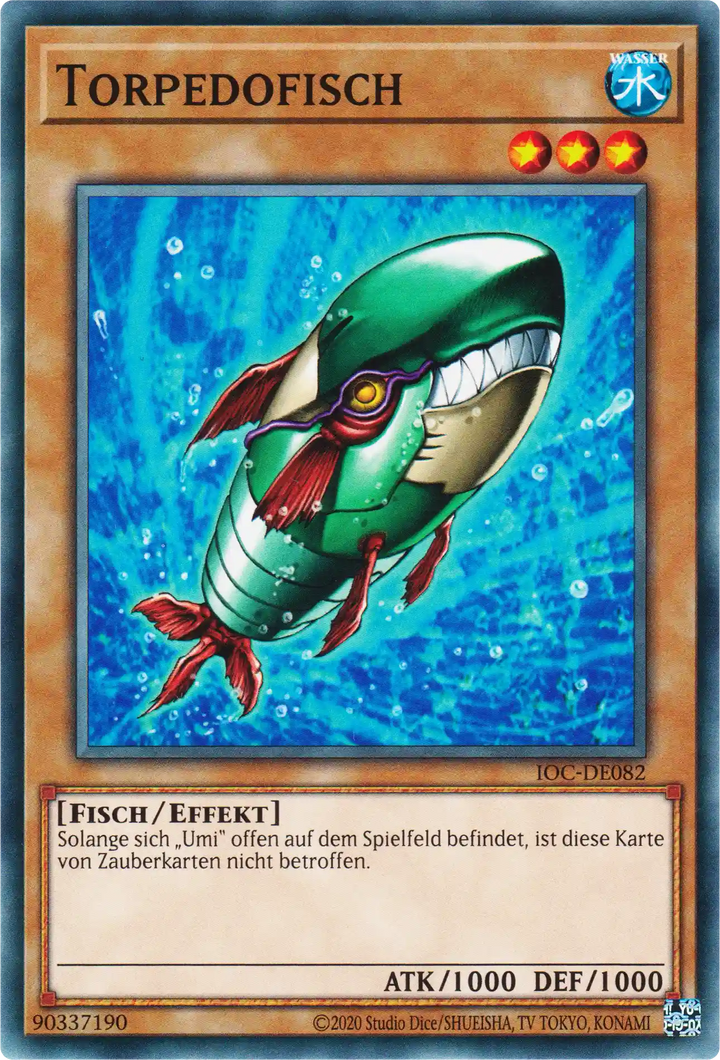 Torpedofisch Yu-Gi-Oh! Karte IOC-DE082 Common