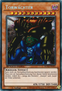 Torwächter Yu-Gi-Oh! Karte SGX2-DED01 Secret Rare