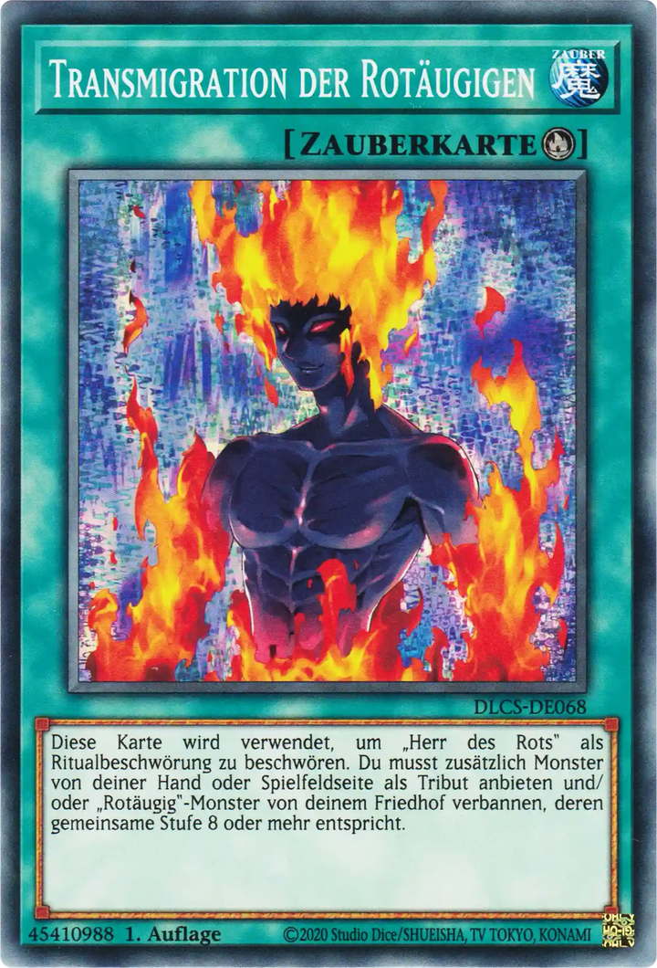 Transmigration der Rotäugigen Yu-Gi-Oh! Karte DLCS-DE068 Common