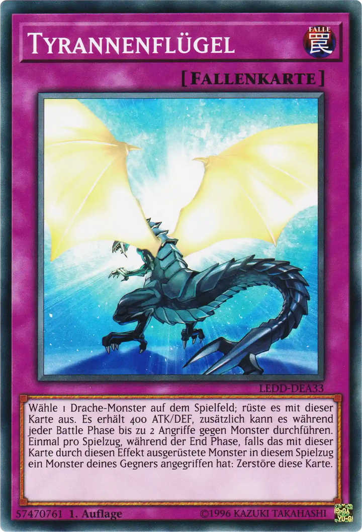 Tyrannenflügel Yu-Gi-Oh! Karte LEDD-DEA33 Common