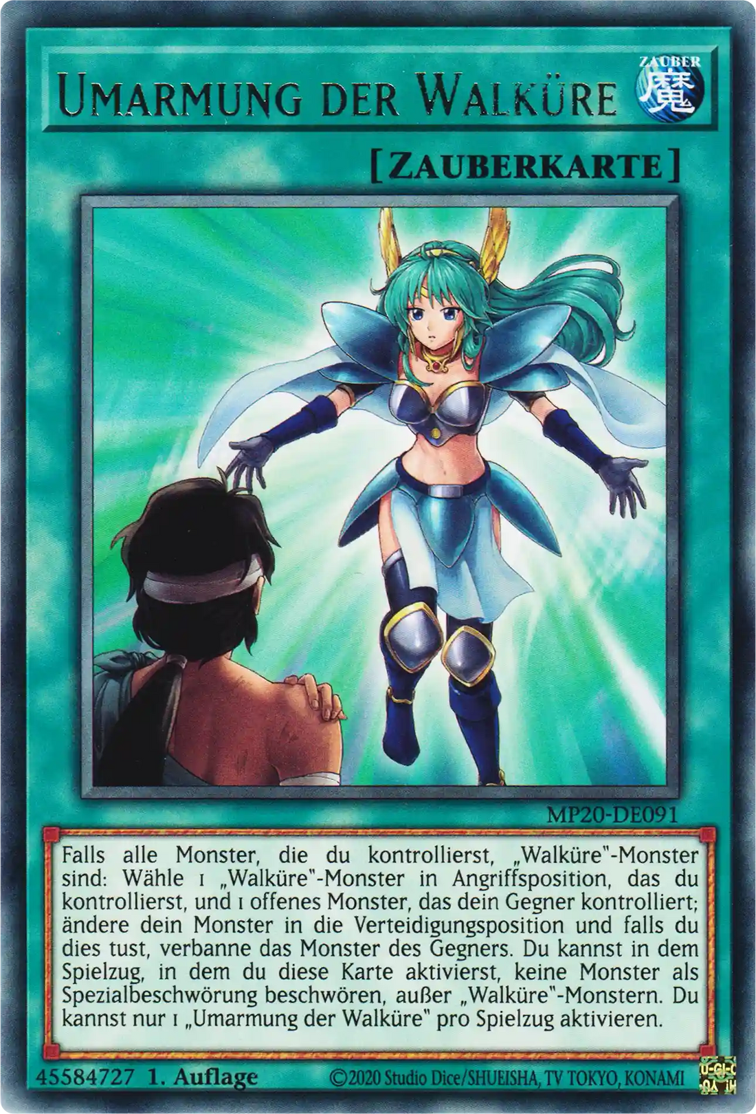 Umarmung der Walküre Yu-Gi-Oh! Karte MP20-DE091 Rare