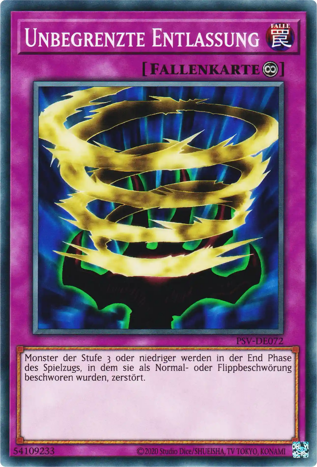 Unbegrenzte Entlassung Yu-Gi-Oh! Karte PSV-DE072 Common
