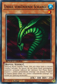 Unheil verkündende Schlange Yu-Gi-Oh! Karte SBC1-DEH09 Common