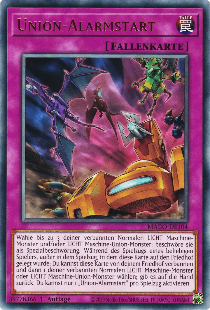 Union-Alarmstart Yu-Gi-Oh! Karte MAGO-DE104 Rare