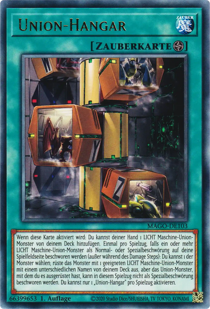 Union-Hangar Yu-Gi-Oh! Karte MAGO-DE103 Rare