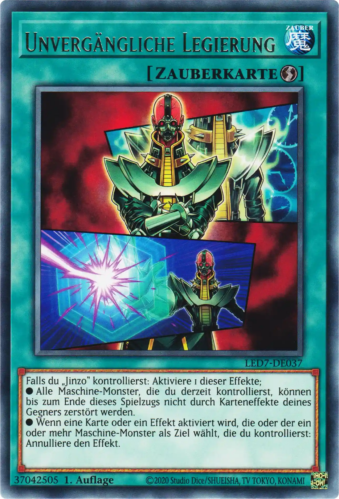 Unvergängliche Legierung Yu-Gi-Oh! Karte LED7-DE037 Rare
