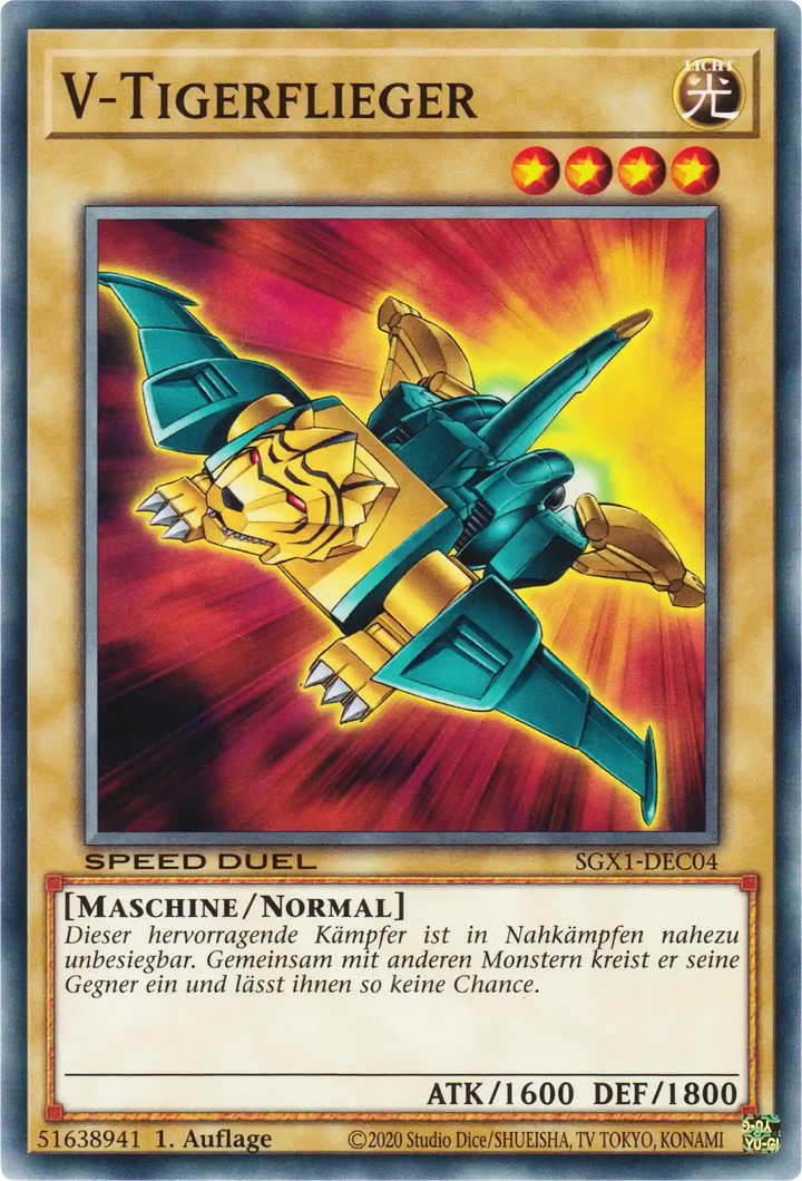V-Tigerflieger Yu-Gi-Oh! Karte SGX1-DEC04 Common