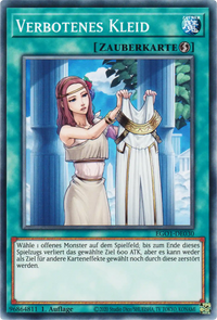 Verbotenes Kleid Yu-Gi-Oh! Karte EGO1-DE030 Common