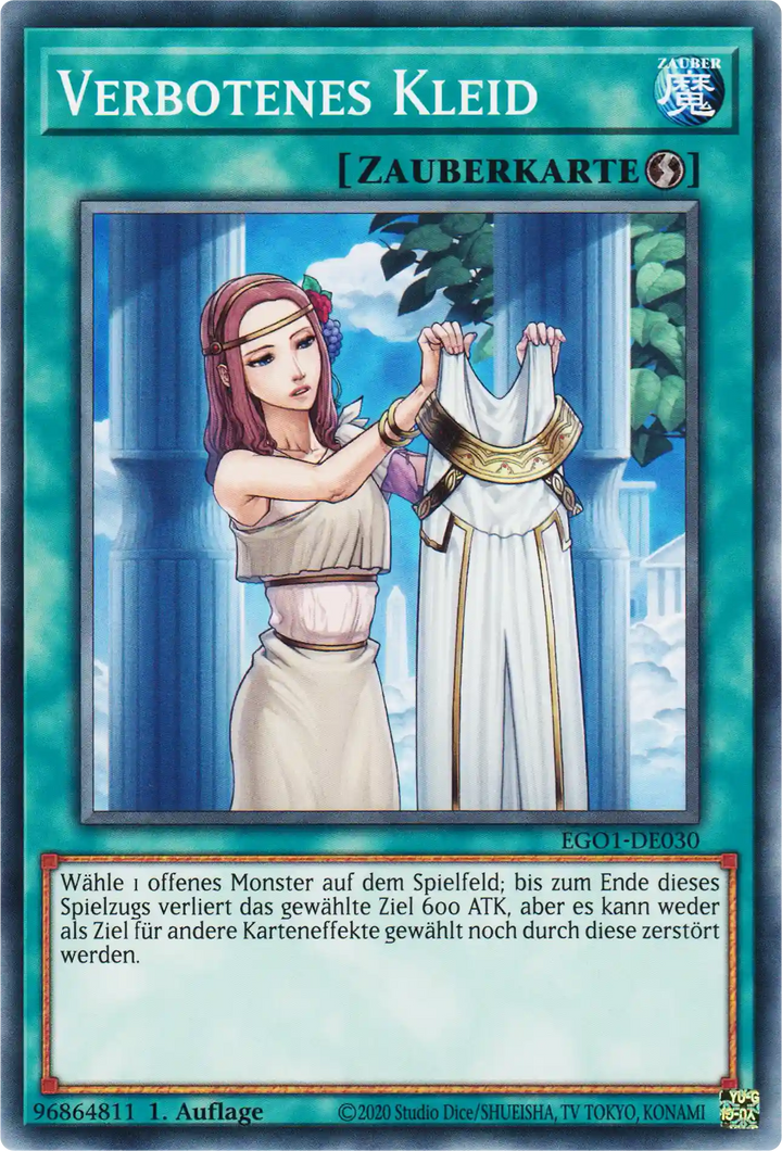 Verbotenes Kleid Yu-Gi-Oh! Karte EGO1-DE030 Common