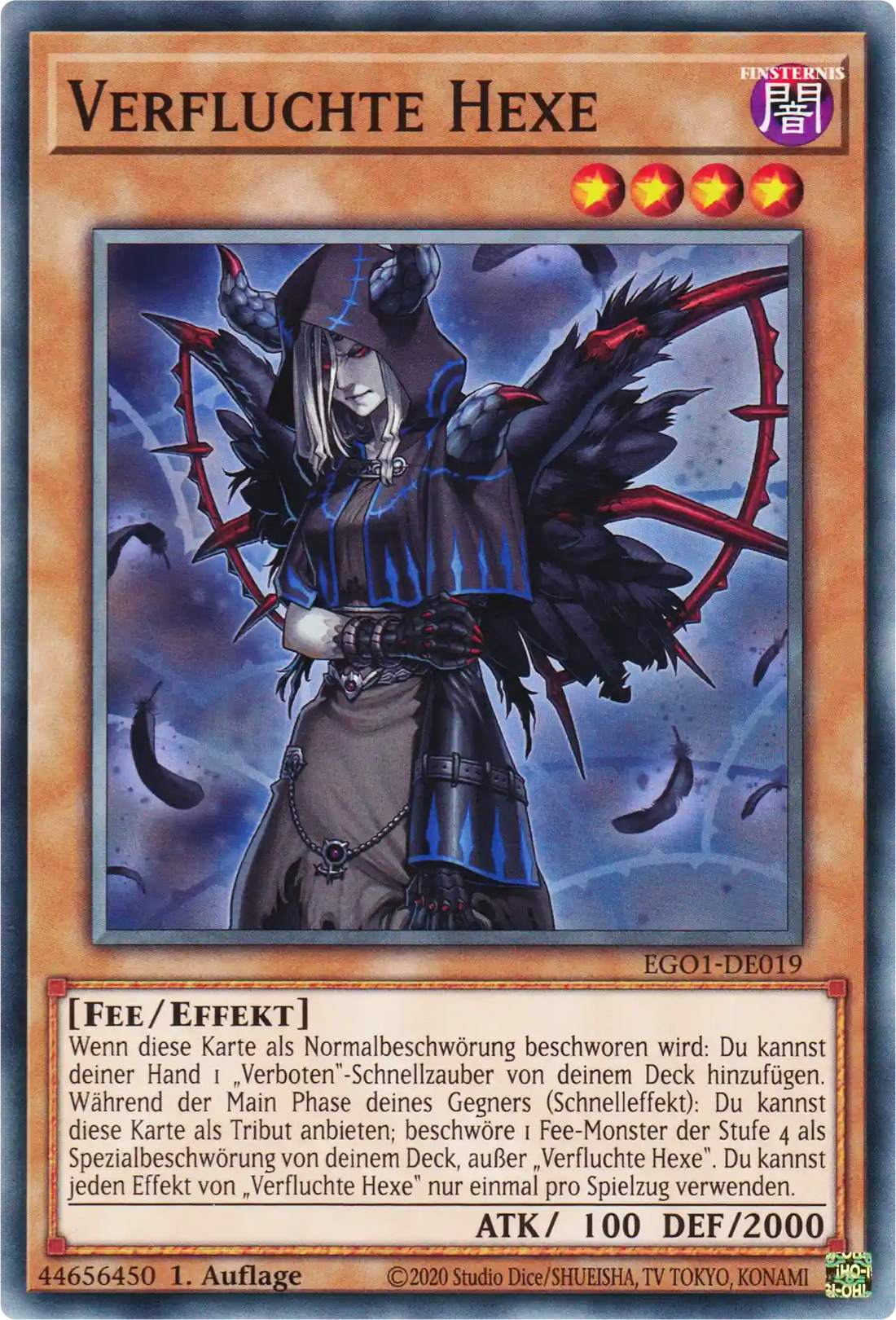 Verfluchte Hexe Yu-Gi-Oh! Karte EGO1-DE019 Common