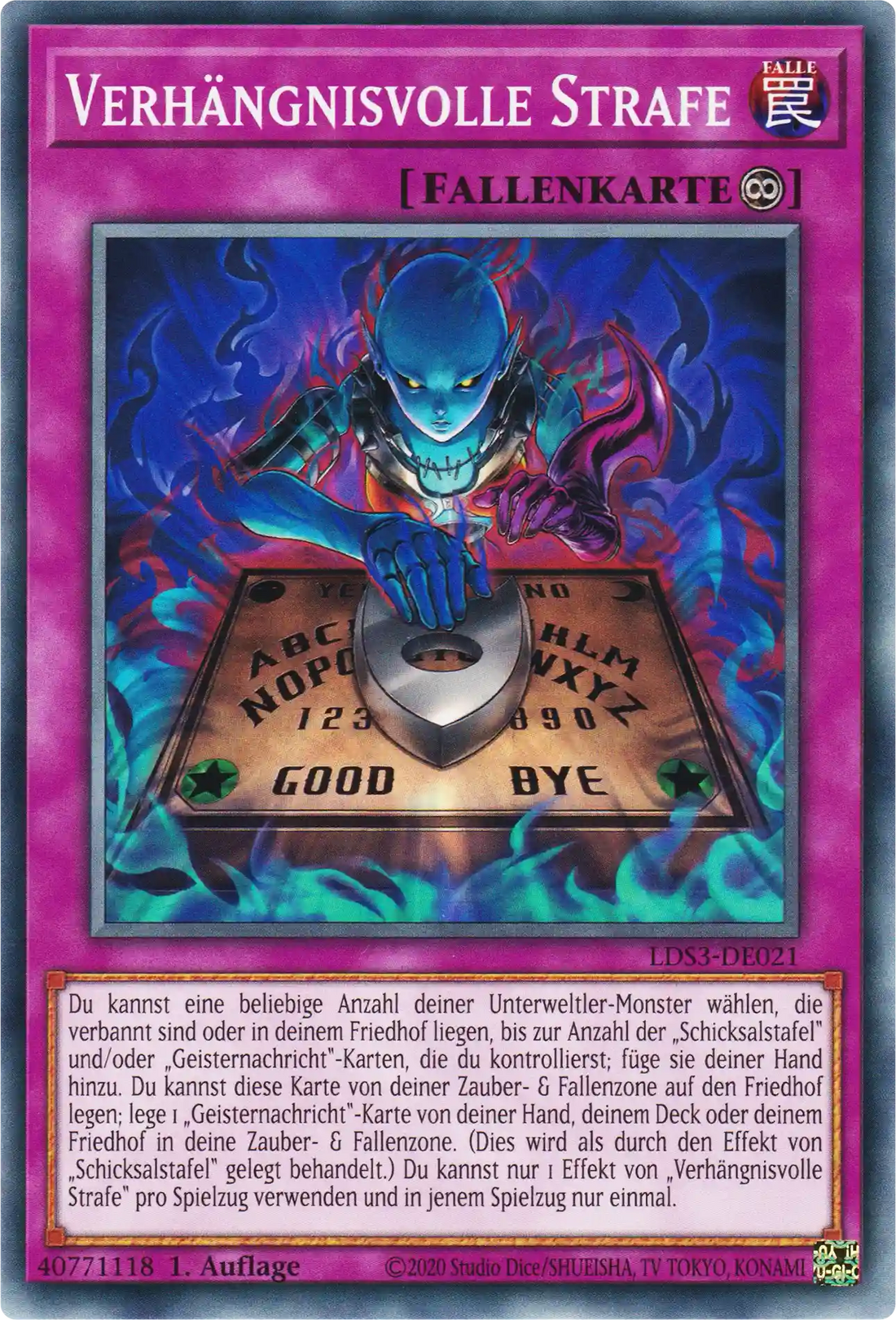 Verhängnisvolle Strafe Yu-Gi-Oh! Karte LDS3-DE021 Common