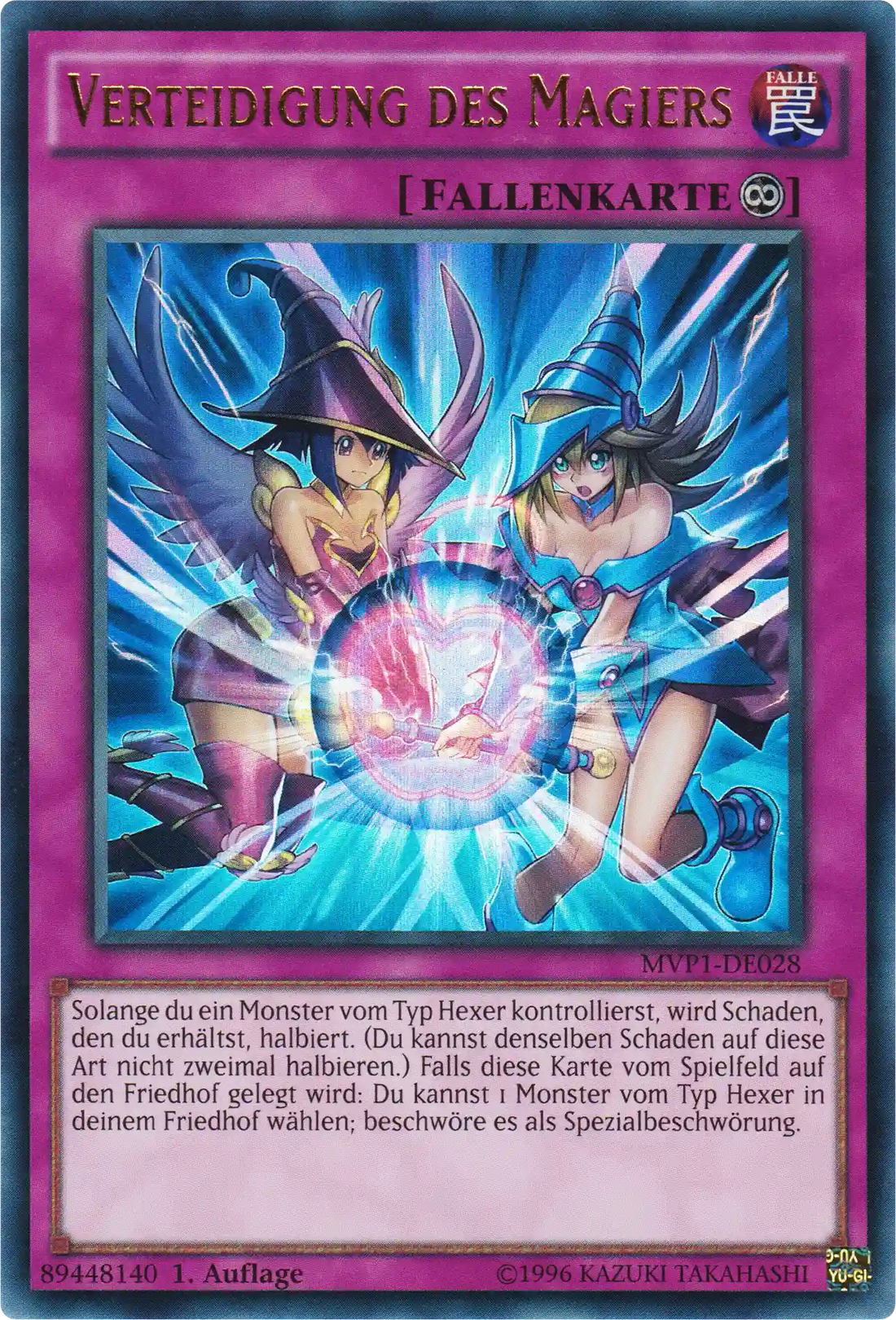 Verteidigung des Magiers Yu-Gi-Oh! Karte MVP1-DE028 Ultra Rare