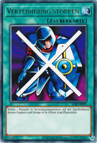 Verteidigung stoppen Yu-Gi-Oh! Karte LOB-DE095 Rare