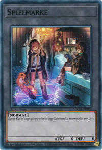 Verzaubererin-Spielmarke Yu-Gi-Oh! Karte SDCH-DET03 Super Rare