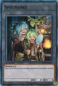 Verzaubererin-Spielmarke Yu-Gi-Oh! Karte SDCH-DET04 Super Rare