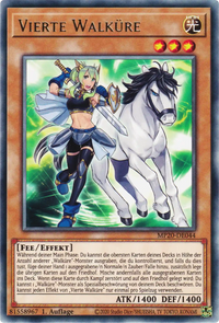 Vierte Walküre Yu-Gi-Oh! Karte MP20-DE044 Common