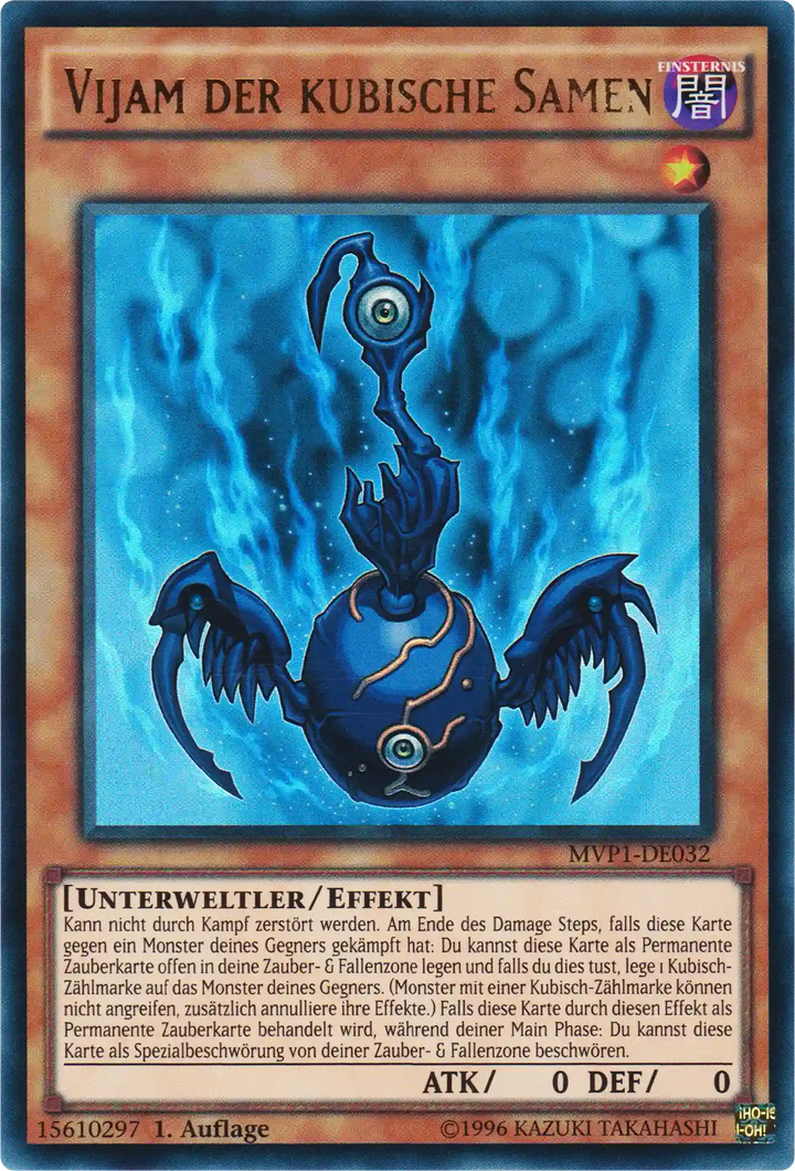 Vijam der kubische Samen Yu-Gi-Oh! Karte MVP1-DE032 Ultra Rare