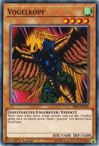 Vogelkopf Yu-Gi-Oh! Karte SS02-DEC08 Common