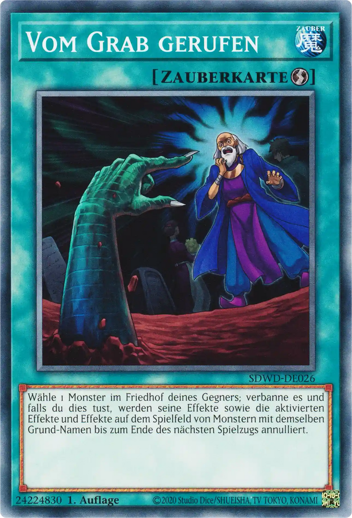 Vom Grab gerufen Yu-Gi-Oh! Karte SDWD-DE026 Common