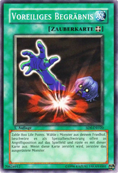 Voreiliges Begräbnis Yu-Gi-Oh! Karte SD6-DE020 Common