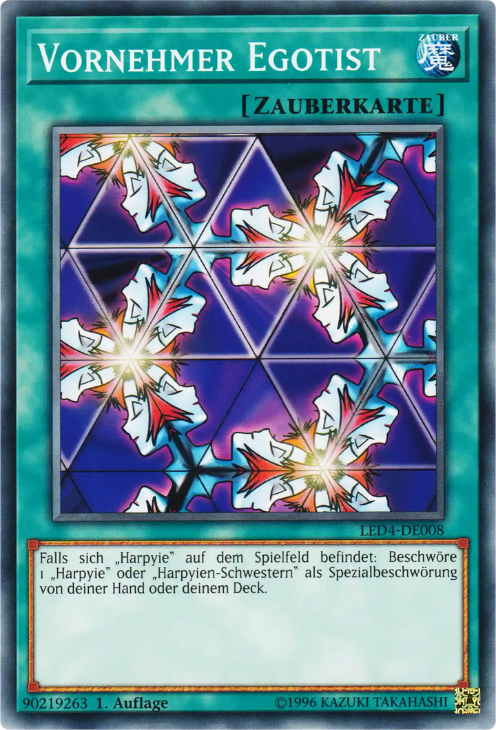 Vornehmer Egotist Yu-Gi-Oh! Karte LED4-DE008 Common