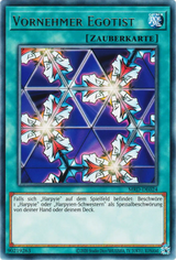 Yu-Gi-Oh! Rare Karte Beispiel mit silbernem Kartennamen ohne Foil-Artwork