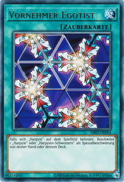 Yu-Gi-Oh! Rare Karte Beispiel mit silbernem Kartennamen ohne Foil-Artwork