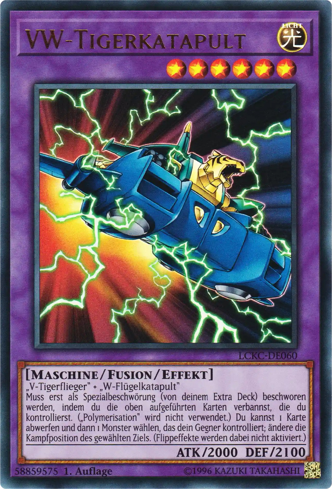 VW-Tigerkatapult Yu-Gi-Oh! Karte LCKC-DE060 Ultra Rare