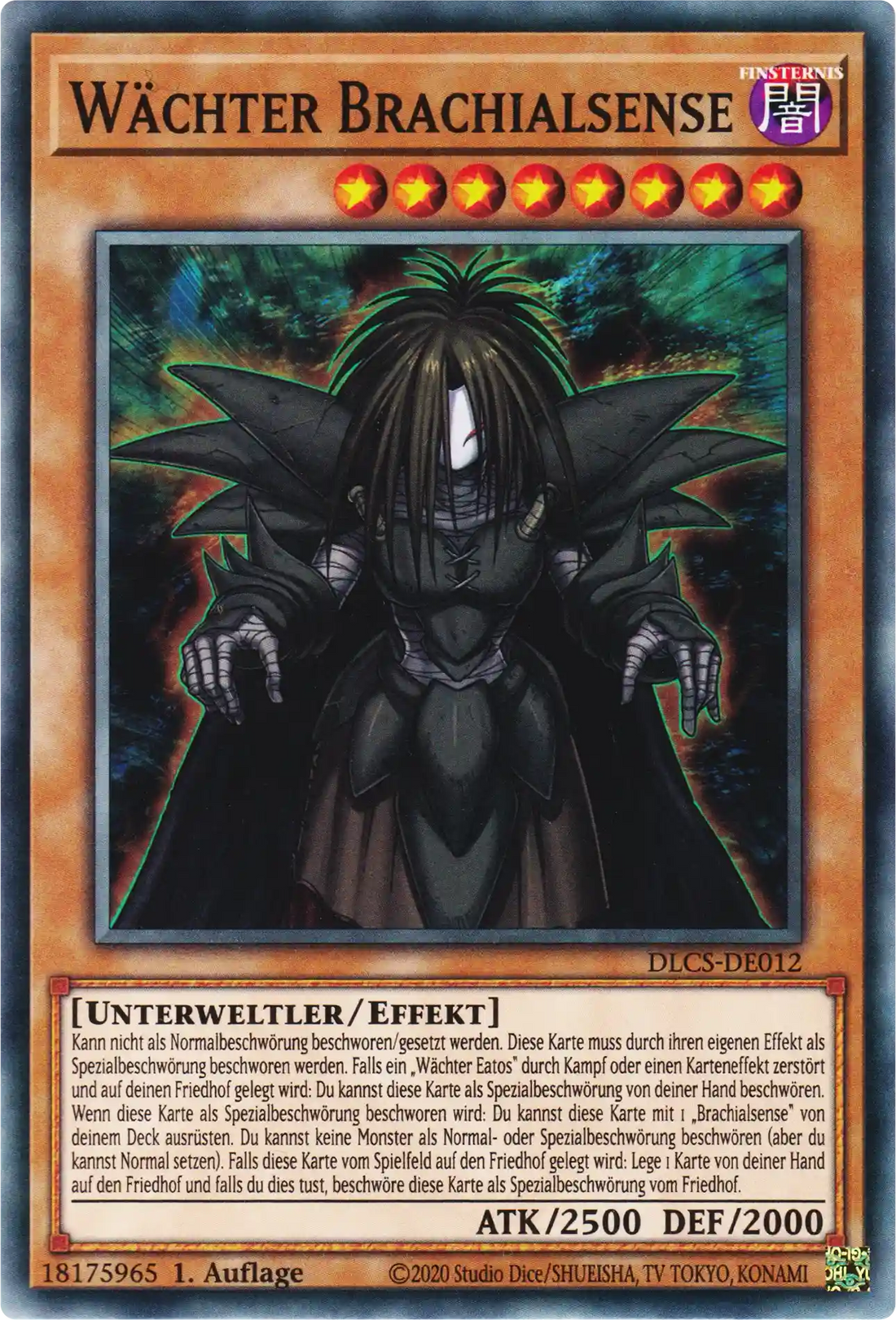 Wächter Brachialsense Yu-Gi-Oh! Karte DLCS-DE012 Common