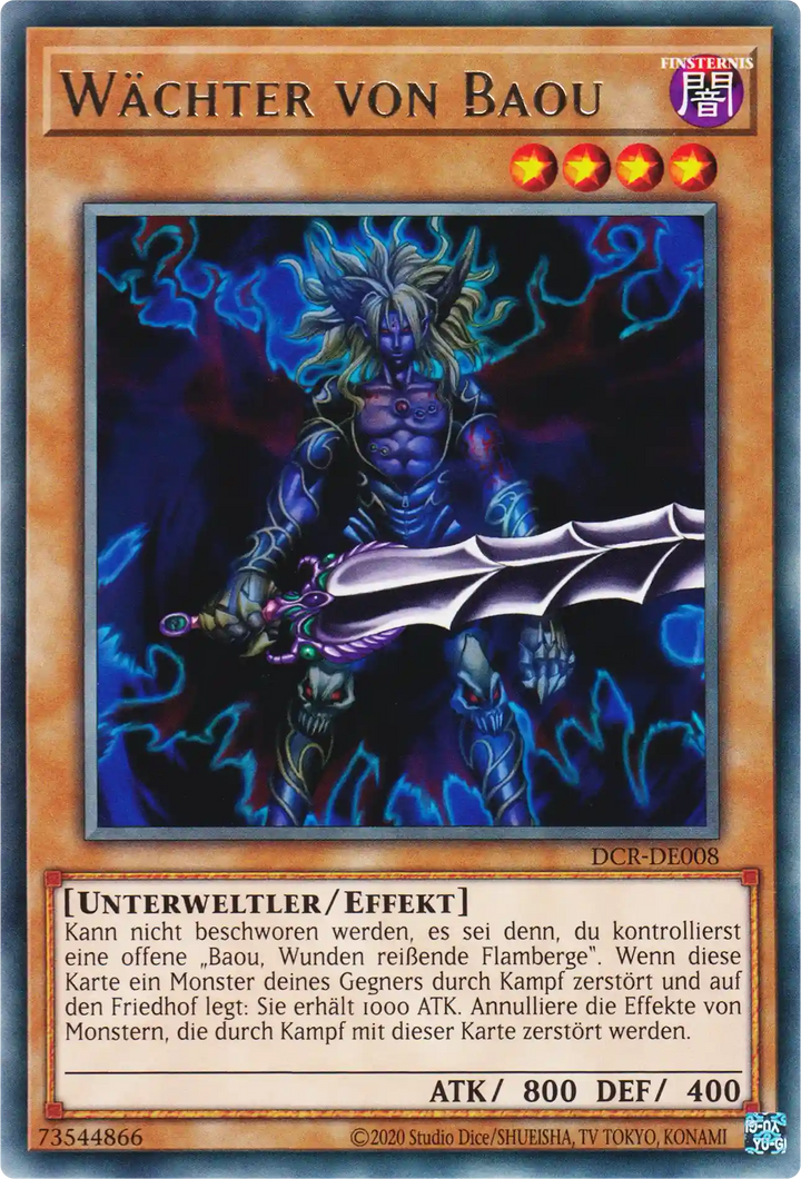 Wächter von Baou Yu-Gi-Oh! Karte DCR-DE008 Rare