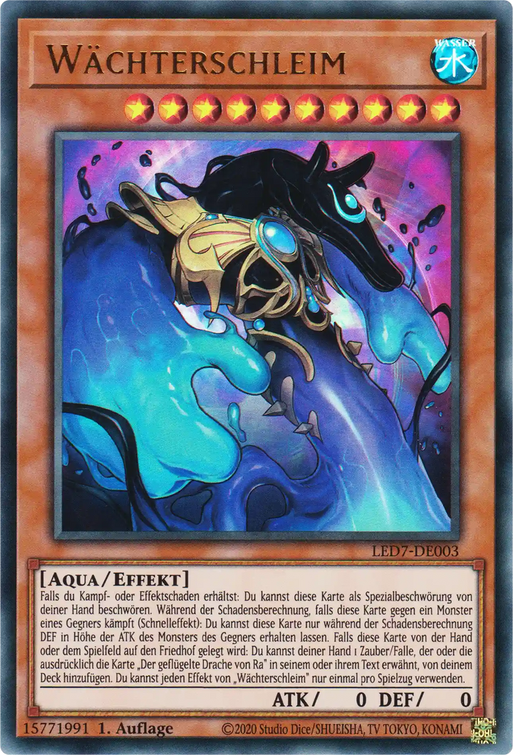 Wächterschleim Yu-Gi-Oh! Karte LED7-DE003 Ultra Rare