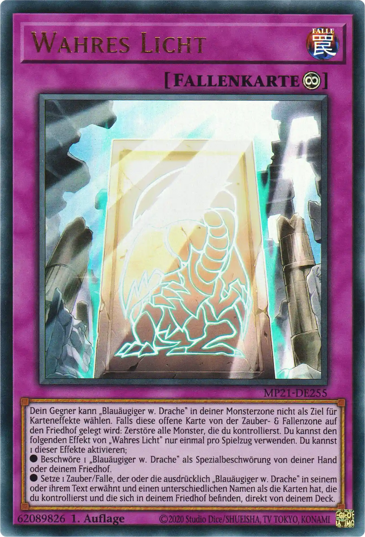 Wahres Licht Yu-Gi-Oh! Karte MP21-DE255 Ultra Rare