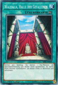 Walhalla, Halle der Gefallenen Yu-Gi-Oh! Karte SR05-DE029 Common