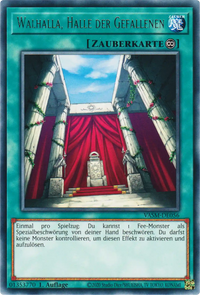 Walhalla, Halle der Gefallenen Yu-Gi-Oh! Karte VASM-DE056 Rare