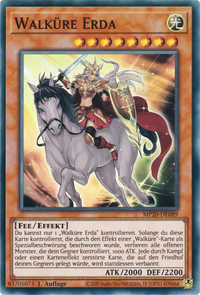 Walküre Erda Yu-Gi-Oh! Karte MP20-DE089 Super Rare