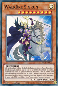 Walküre Sigrun Yu-Gi-Oh! Karte TOCH-DE023 Super Rare